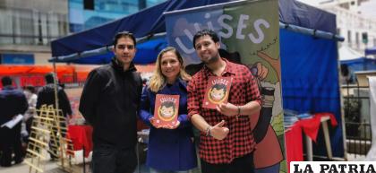 El equipo creador del comic Ulises /LA PATRIA 