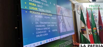 Durante la conferencia de prensa se dio a conocer el secuestro del motorizado /LA PATRIA