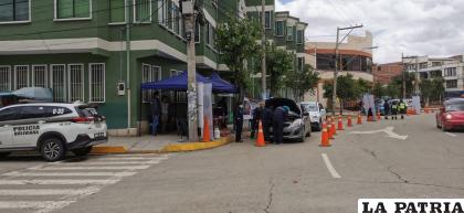 Uno de los controles es en la Plaza Sebastián Pagador /LA PATRIA