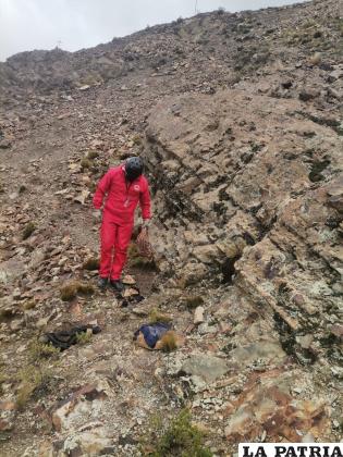 Bomberos buscaron al desaparecido por el sector Tunari /Cortesía