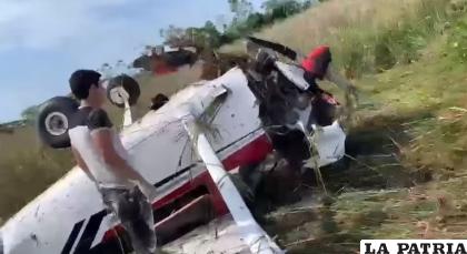 Se investigan las causas del siniestro aéreo al minuto de despegar /Captura de video