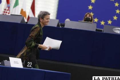 La comisaria europea para la Era Digital, Margrethe Vestager /AP Foto /Jean-François Badias, Pool