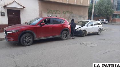 Ambos vehículos protagonistas del accidente 
/LA PATRIA