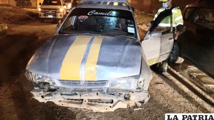 El taxista fue capturado a 12 cuadras de la colisión inicial /LA PATRIA

