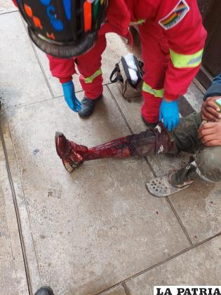 El joven quedó muy malherido /Cortesía