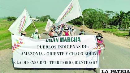 Los indígenas buscaban la defensa de sus tierras