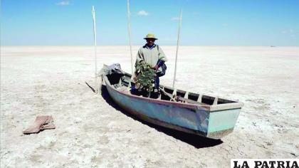 El lago Poopó y su sequía suman años de preocupación para los pobladores