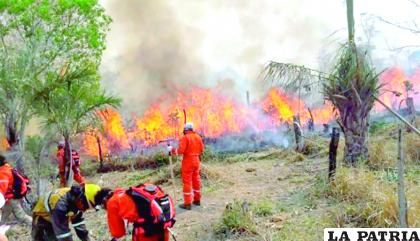 Las lluvias ayudaron a sofocar el fuego registrado en Santa Cruz