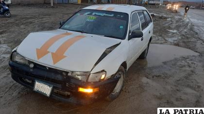 El taxista huyó con rumbo desconocido /LA PATRIA