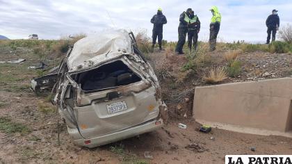 El chofer habría perdido el control del volante /LA PATRIA