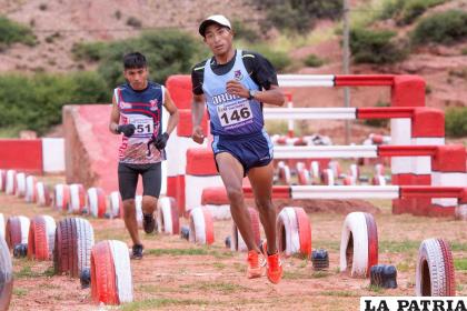 Vidal Basco ganador en la prueba 10 kilómetros mayores /Walter Challapa