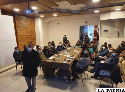 Reunión de las autoridades en La Paz /MIN DE CULTURAS