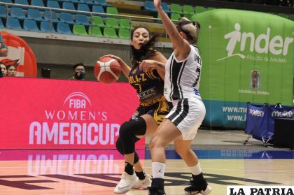Nicole Rojas, como siempre, fue la más destacada en el equipo orureño /Vladimir Orellana
