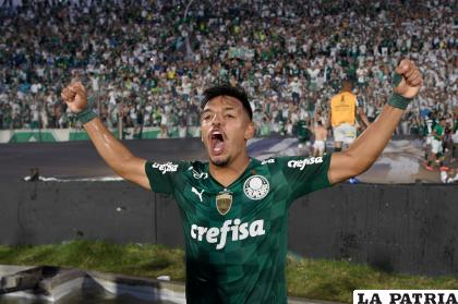 Deyverson, a los 95 de juego, anotó el gol del triunfo del Palmeiras /conmebol.com