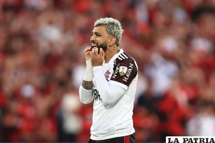 Gabriel Barboza, anotó para Flamengo y terminó siendo el goleador de esta Copa /conmebol.com