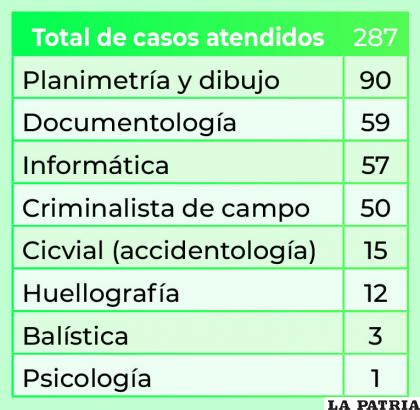Total de casos atendidos