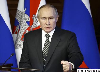El presidente ruso Vladimir Putin 
/Mikhail Tereshchenko, Sputnik, Kremlin Pool Photo vía AP