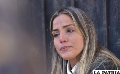 Hija de la expresidente, Jeanine Áñez, Carolina Ribera /Correo del Sur