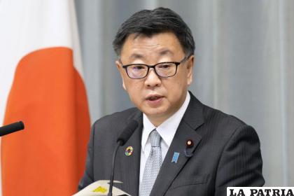 El secretario del gabinete en Japón, Hirokazu Matsuno /SADAYUKI GOTO/KYODO NEWS VÍA AP