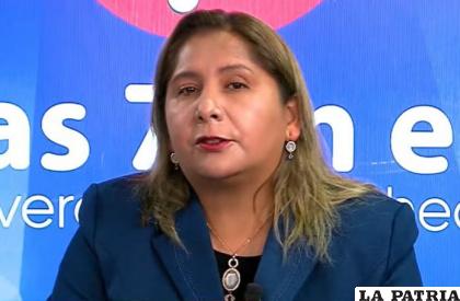 La viceministra Alejandra Hidalgo /ERBOL