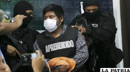 El único aprehendido por el caso “Las Londras”, Herber Sixto Canaza  /los tiempos