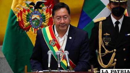 El Presidente Luis Arce /DW referencial