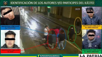 Cámaras capturaron la golpiza de los agresores a la víctima /Policía