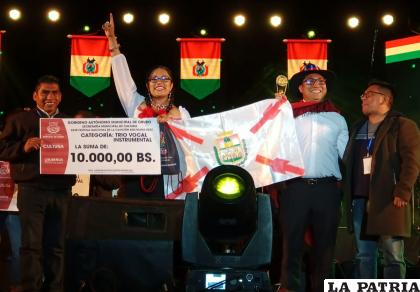Voces del Sur, de Chuquisaca se lleva el premio de Trío Vocal Instrumental /LA PATRIA