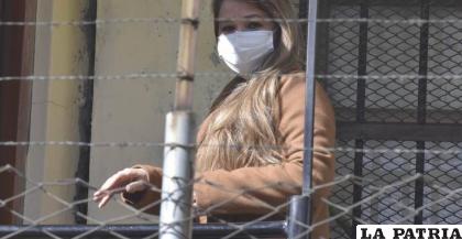 Jeanine Añez en la cárcel de Miraflores /UNITEL