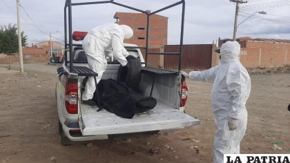  Trasladan el cadáver a la morgue del cementerio /LA PATRIA