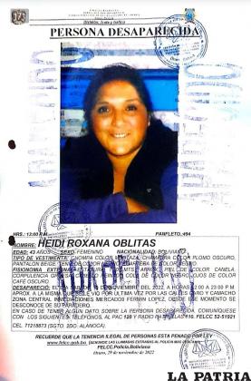 Fue encontrada en días precedentes /Policía 
