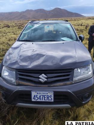 El chofer salió ileso del accidente /Cortesía