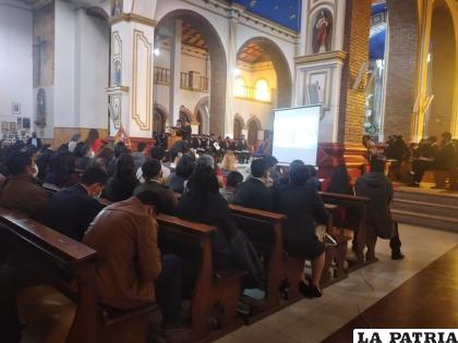 El acto se realizó en el Santuario del Socavón /LA PATRIA