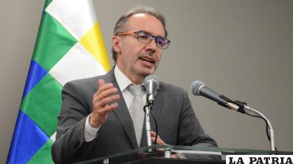 El vocero presidencial, Jorge Richter / Archivo ABI