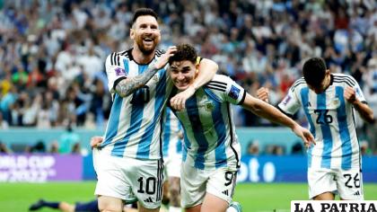 Lionel Messi y Julián Álvarez los artífices del triunfo de Argentina /as.com
