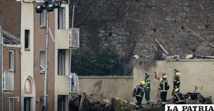 La escena tras el incendio en la isla Jersey en el Canal de la Mancha, el 11 de diciembre /AP