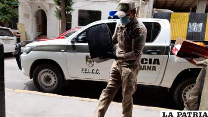 La caja fuerte del negocio fue recuperada por la Policía /LA PATRIA

