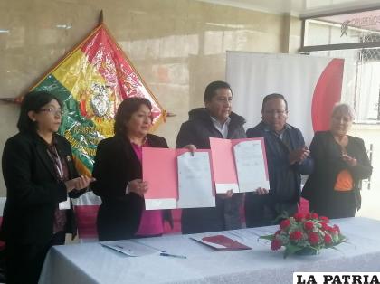Firma de convenio interinstitucional entre el GAMO y el Consejo de la Magistratura /LA PATRIA