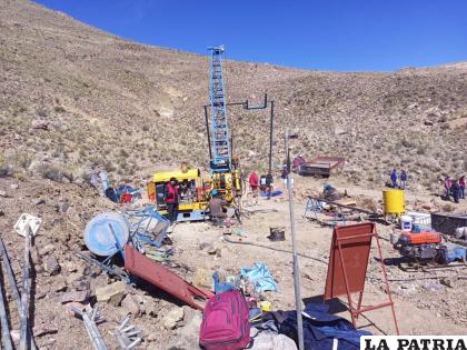 De esta forma se trabajó en la prospección y exploración en Salinas / SECRETARÍA MINERÍA
