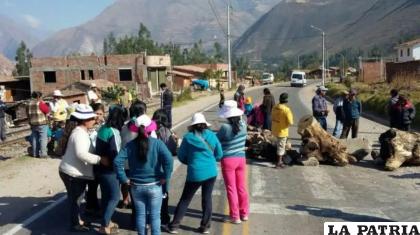 Los manifestantes bloquearon vías como medida de protesta / Fuente Internet