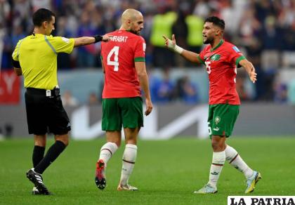 Los marroquís consideran que no fue justo el arbitraje ante Francia /publimetro.com