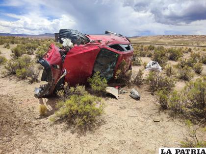 El carro terminó muy averiado /Tránsito
