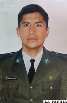 El sargento Walter Huayhua Yujra murió de camino al hospital / Eduardo del Castillo