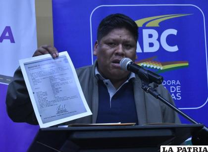 El presidente de la ABC, Henry Nina / APG