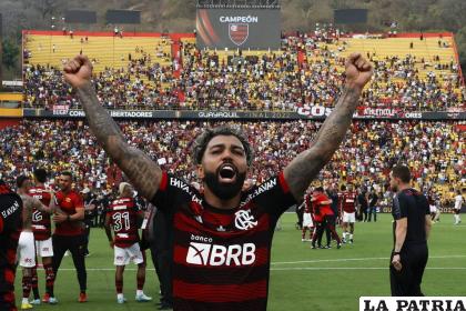 Gabriel Barbosa conocido como ??gabigol? le dio el título a Flamengo /LA PATRIA
