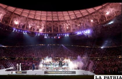 La final se jugó en el estadio Lusail y tuvo una ceremonia de premiación espectacular /as.com
