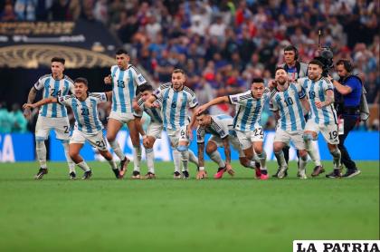 Los argentinos tuvieron que esperar hasta ganar en los penales para festejar /as.com