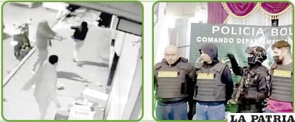 3)
Un guardia de seguridad fue abatido en cumplimiento de funciones al evitar el ingreso de cuatro desalmados a una fiesta en el Colosal Filadelfia, el sábado 5 de febrero.
El súbdito chileno Hernán Julio C.C. acusado por asesinato en grado de autoría, tras el crimen presentó un carnet boliviano emitido en Huanuni. Además del principal autor, Nelson Esteban G.L., José Ignacio A.B. están sindicados de asesinato en grado de complicidad, mientras que Isabel L.C.A. está por encubrimiento.
Se tiene programado que en enero se dé comienzo el juicio oral en el penal de Chonchocoro contra los tres varones, quienes fueron trasladados a otras cárceles por planear fugarse del penal de San Pedro.
