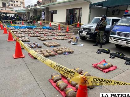 En tres operativos lograron secuestrar más de media tonelada de droga /Viceministerio de Defensa Social y Sustancias Controladas