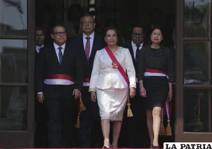 La presidente de Perú, Dina Boluarte /AP Foto /Guadalupe Pardo, Archivo